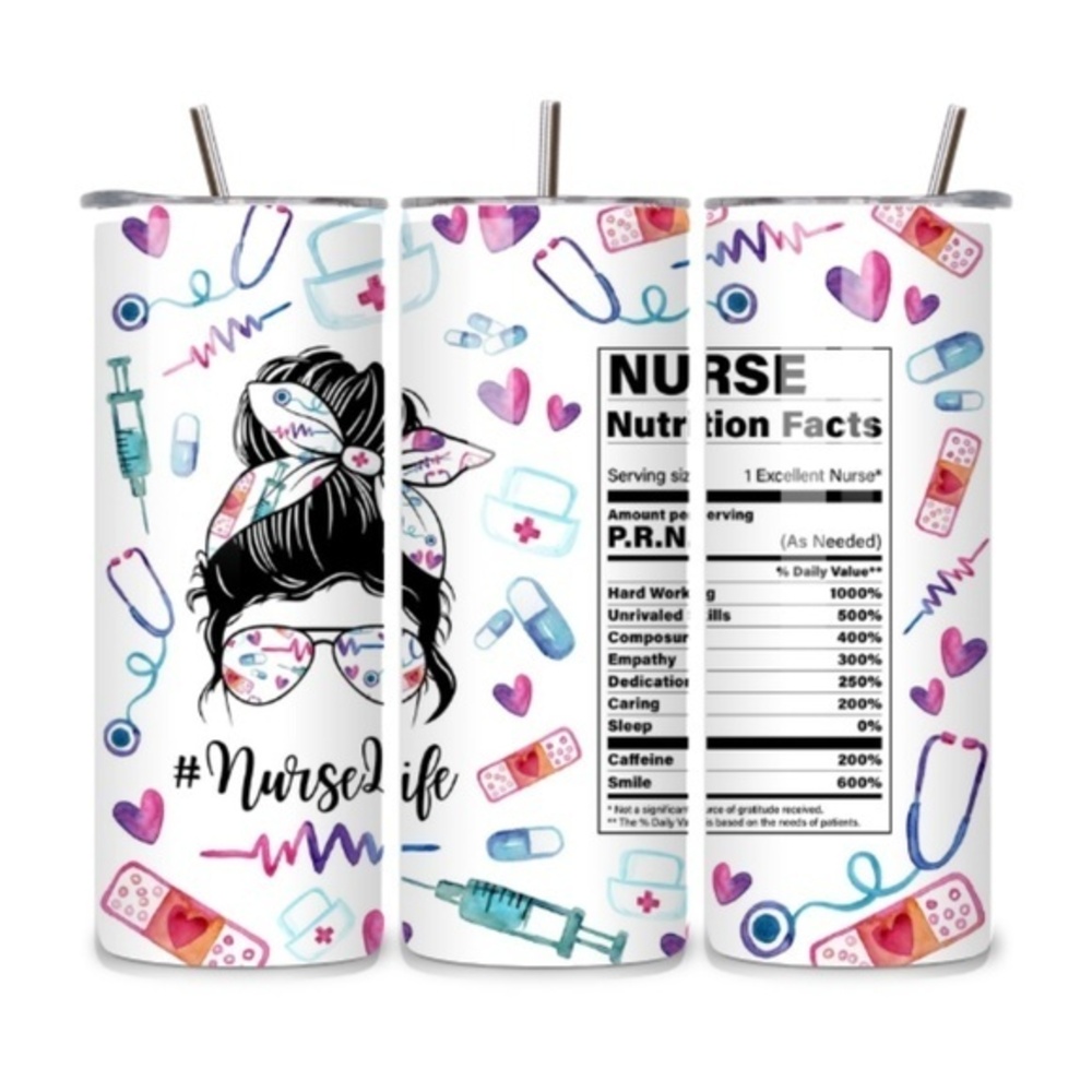 Nurse 20oz Stainless Steel Tumbler